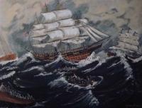 Openhearthgallery - Back To The Ship - Acrylic On Canvas